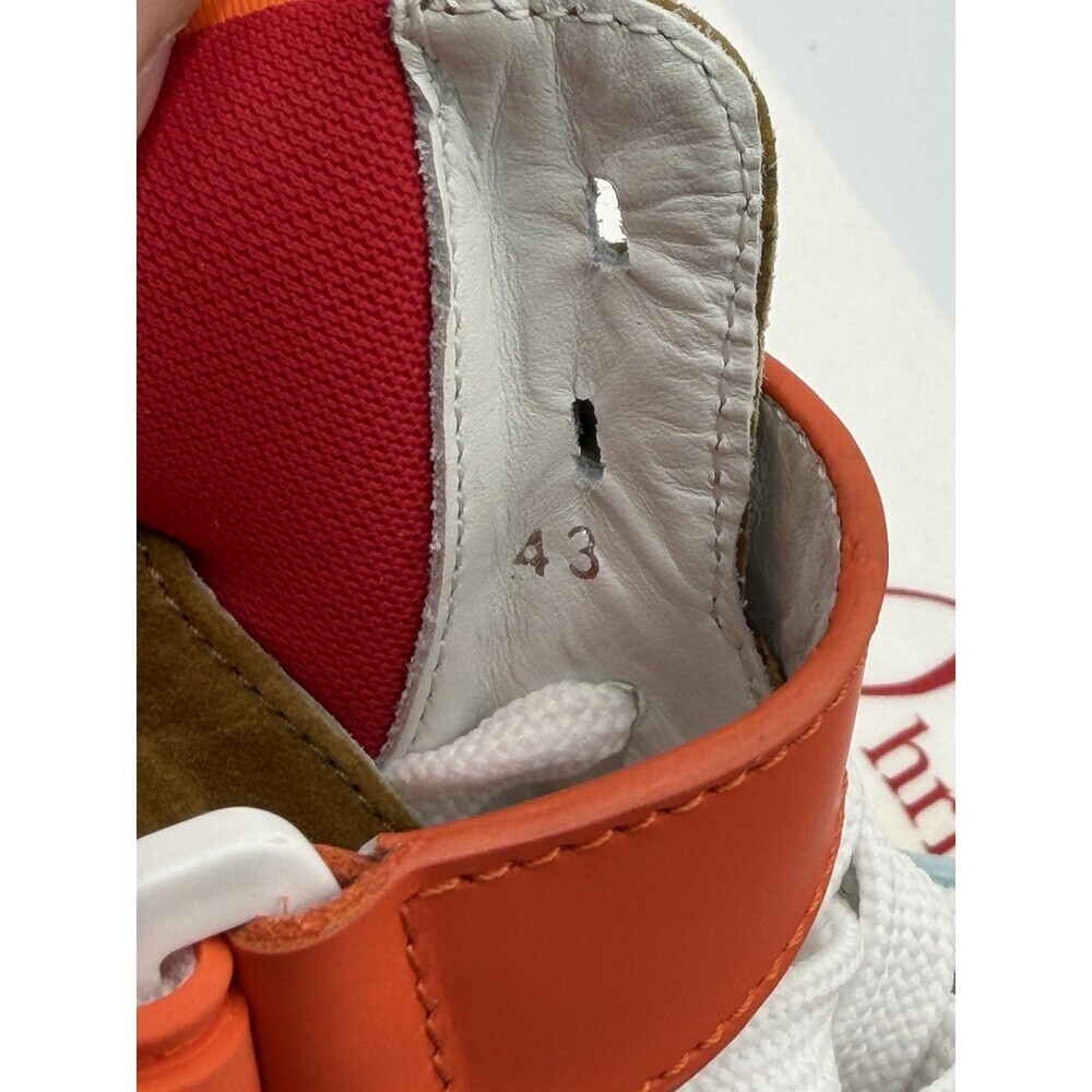 AUTHENTIC Christian Louboutin High Top Sneakers Red Sole Spikes Size 43 EU 10 US - Picture 9 of 10
